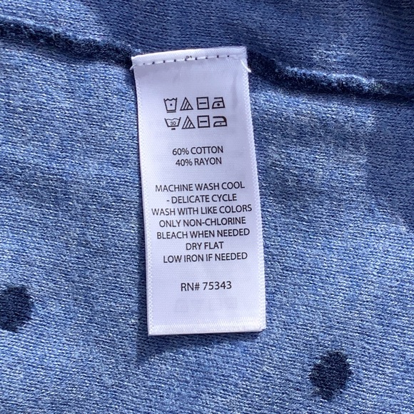 Blue Polkadot Sweater Dress - Picture 10 of 12